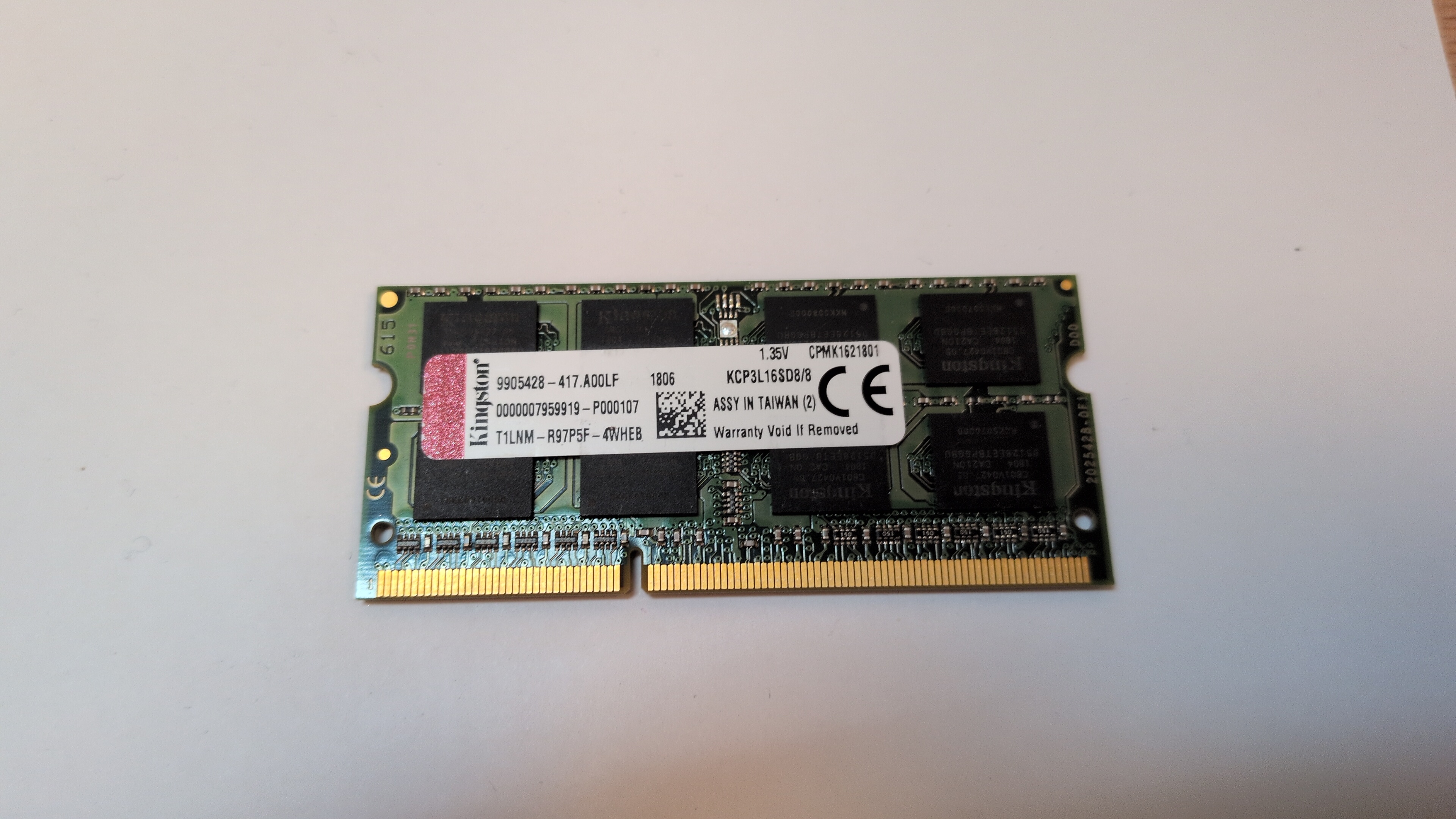 Kingston KCP3L16SD8/8